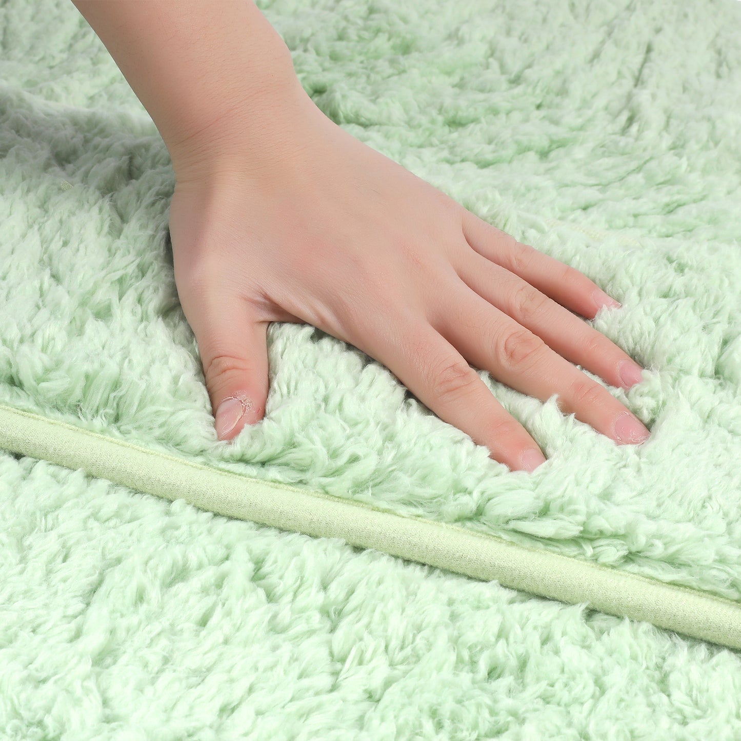 Plush Shaggy Bathroom Rugs Mat, Extra Soft and Absorbent Bath Rugs, Non-Slip Bath Mats
