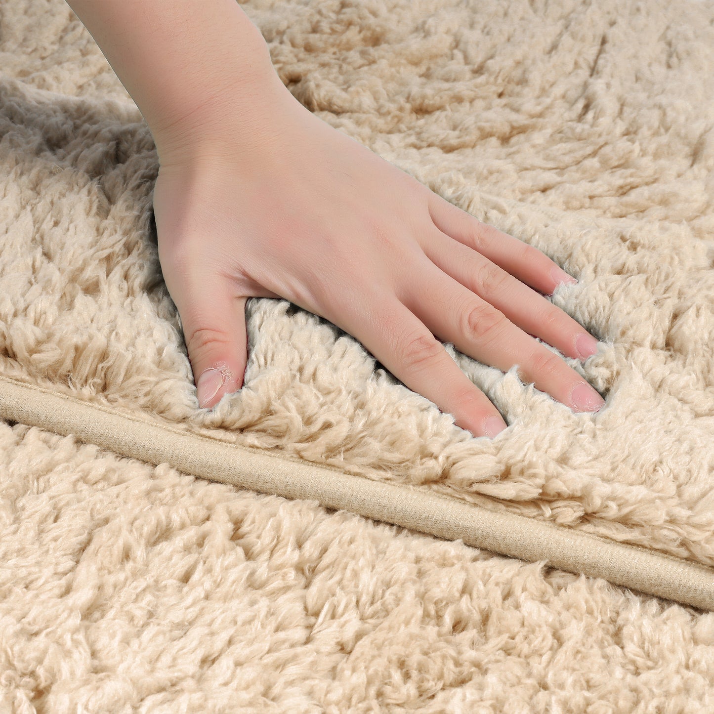 Plush Shaggy Bathroom Rugs Mat, Extra Soft and Absorbent Bath Rugs, Non-Slip Bath Mats