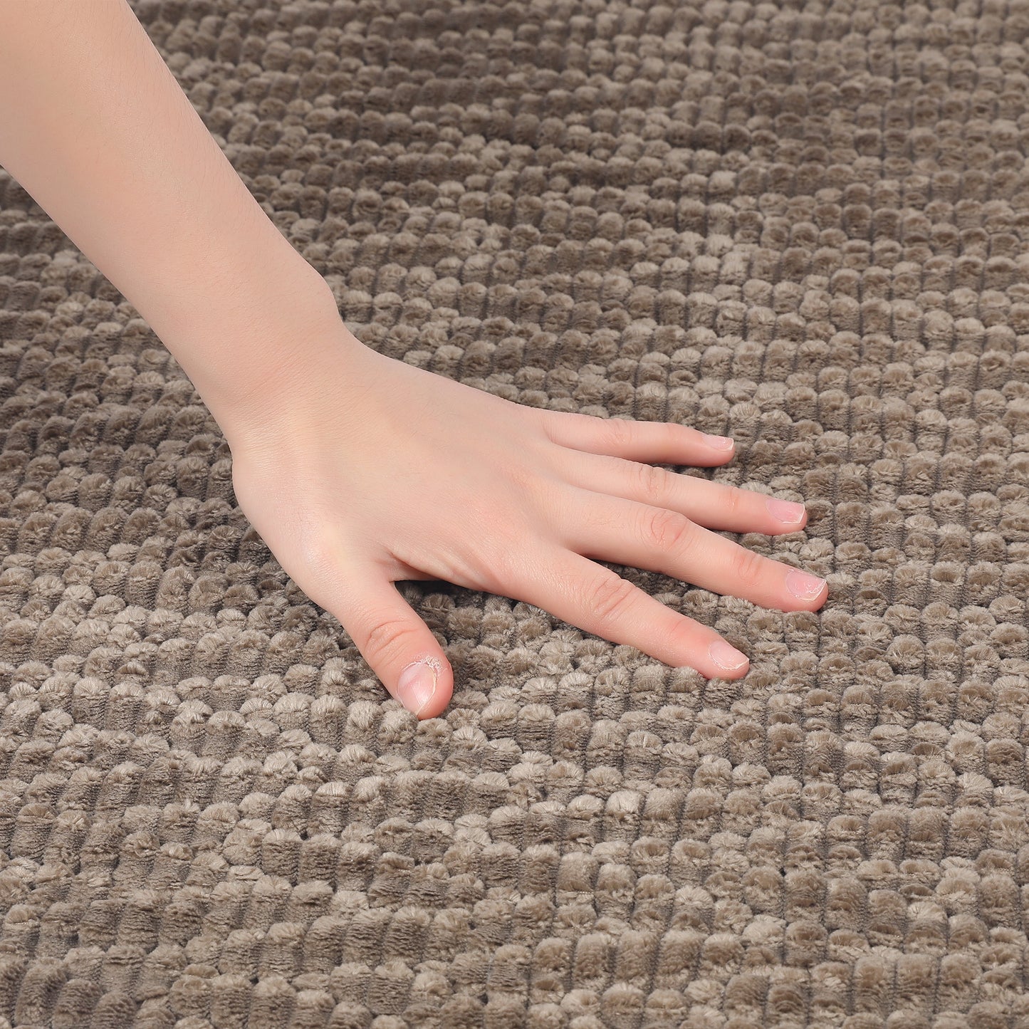 Rubber Backing Non Slip Quick Dry Bath Mat, Absorbent Machine Washable Bath Mats