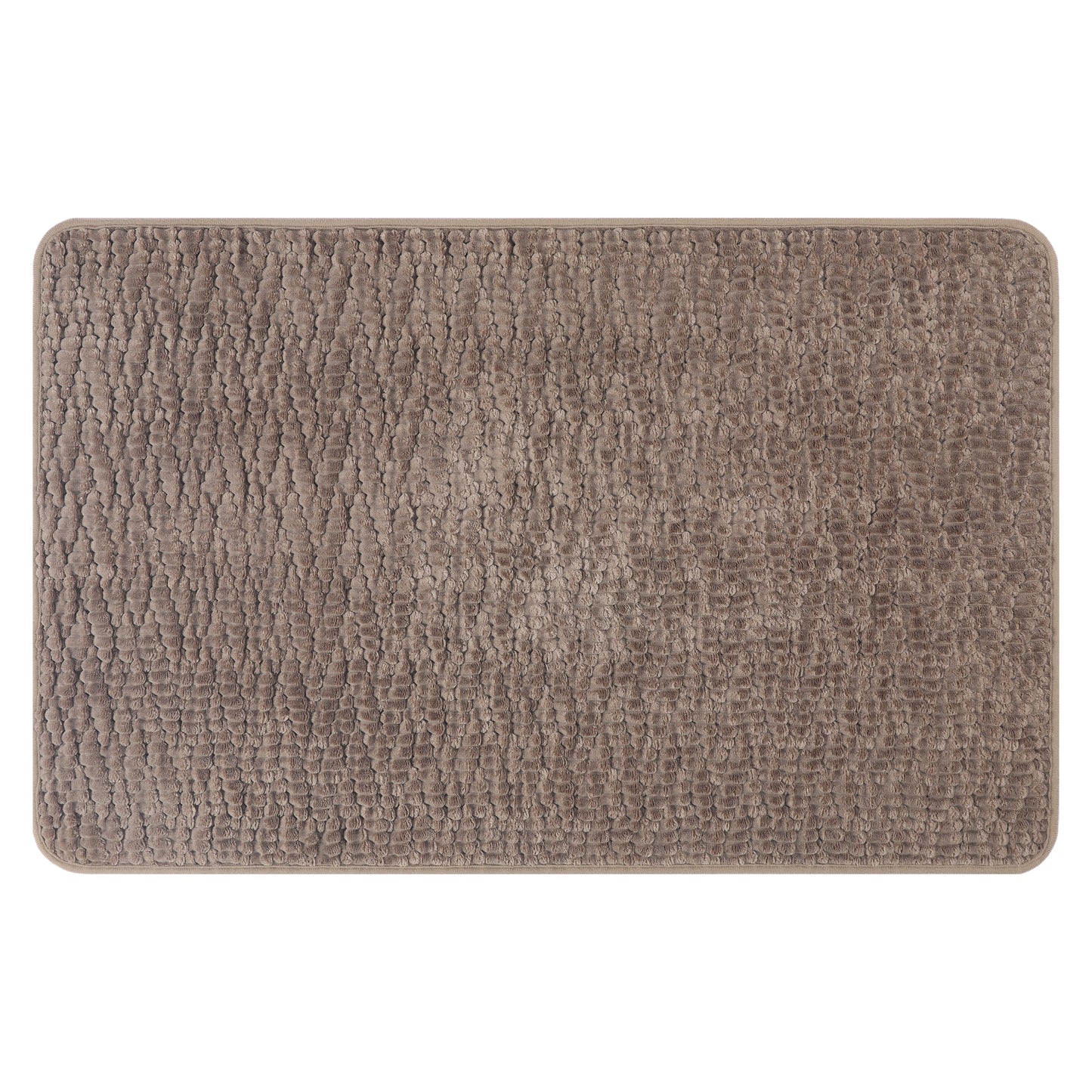 Rubber Backing Non Slip Quick Dry Bath Mat, Absorbent Machine Washable Bath Mats