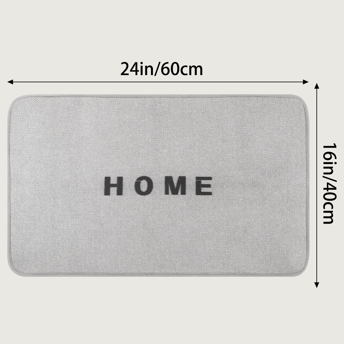 Letter Boho Bathroom Rugs, Absorbent Non Slip Washable Bath Mats, Farmhouse Bath Mats