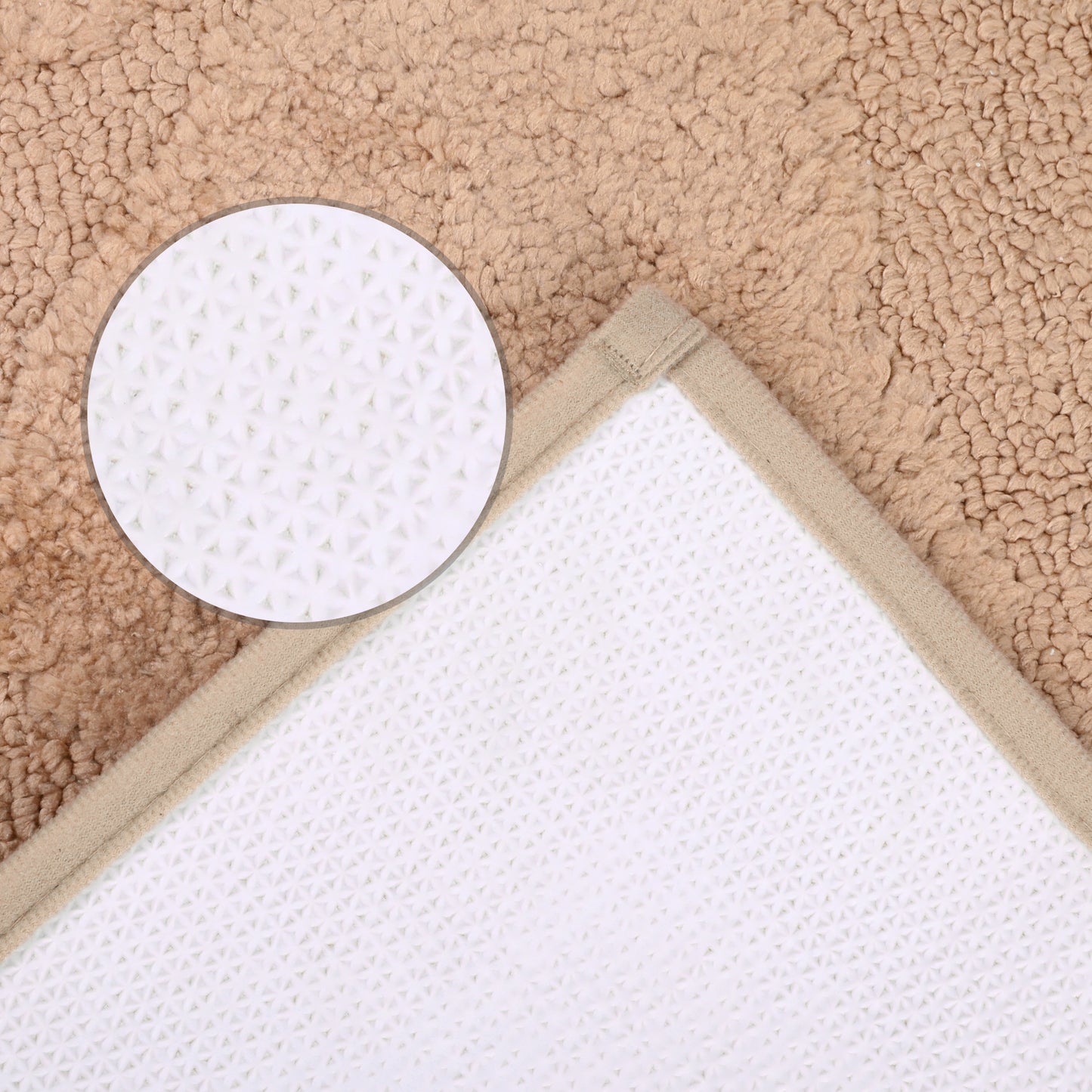 Cute Heart Pattern Bathroom Rugs Mat, Soft Absorbent Non Slip Washable, Quick Dry Shaggy Bath Mats
