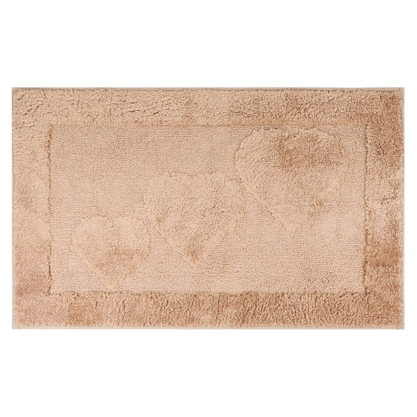 Cute Heart Pattern Bathroom Rugs Mat, Soft Absorbent Non Slip Washable, Quick Dry Shaggy Bath Mats