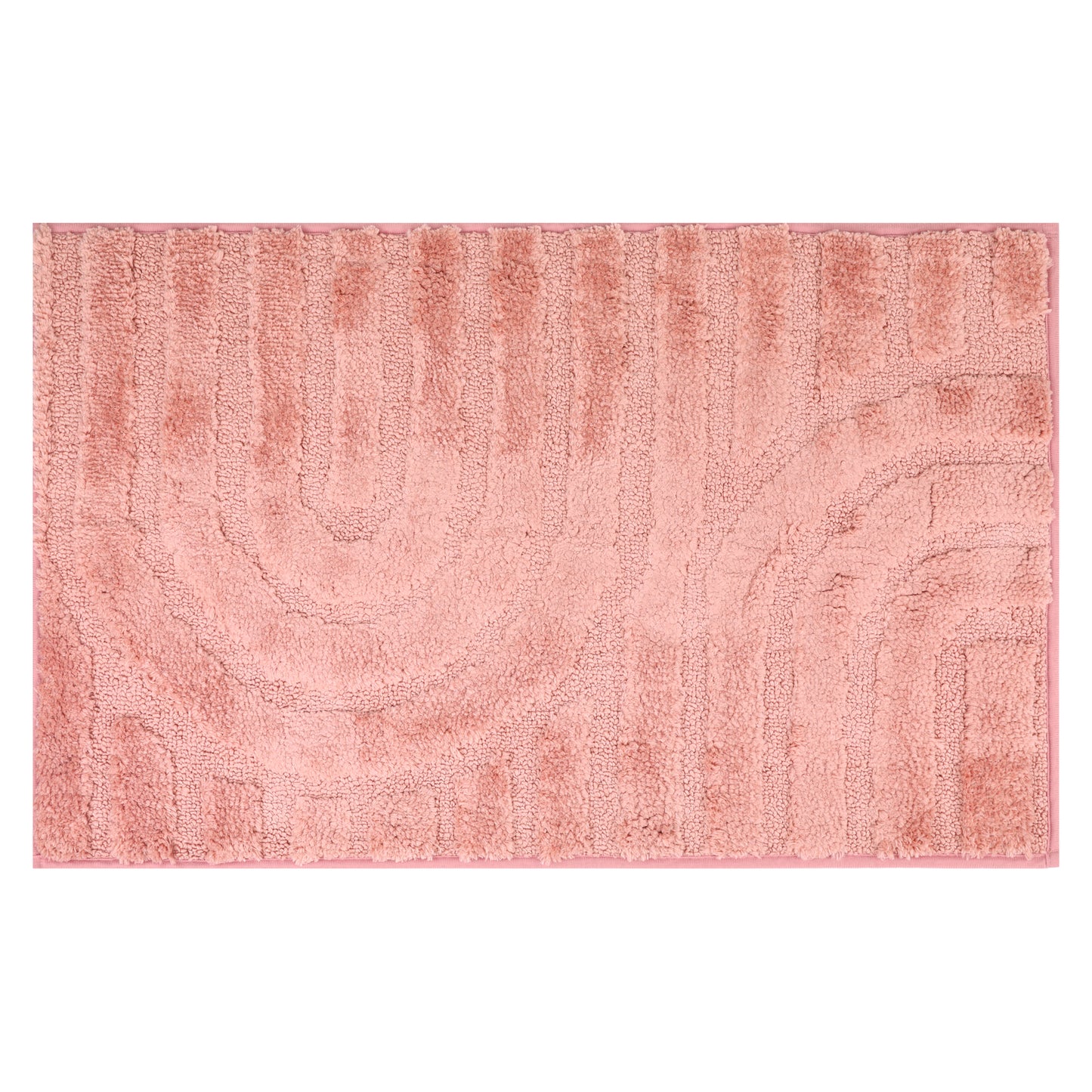 Geometry Pattern Bathroom Rugs Mat, Soft Absorbent Bath Floor Mat, Non Slip Shaggy Bath Mats