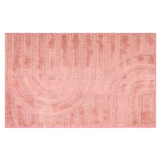 Geometry Pattern Bathroom Rugs Mat, Soft Absorbent Bath Floor Mat, Non Slip Shaggy Bath Mats