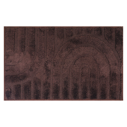 Geometry Pattern Bathroom Rugs Mat, Soft Absorbent Bath Floor Mat, Non Slip Shaggy Bath Mats