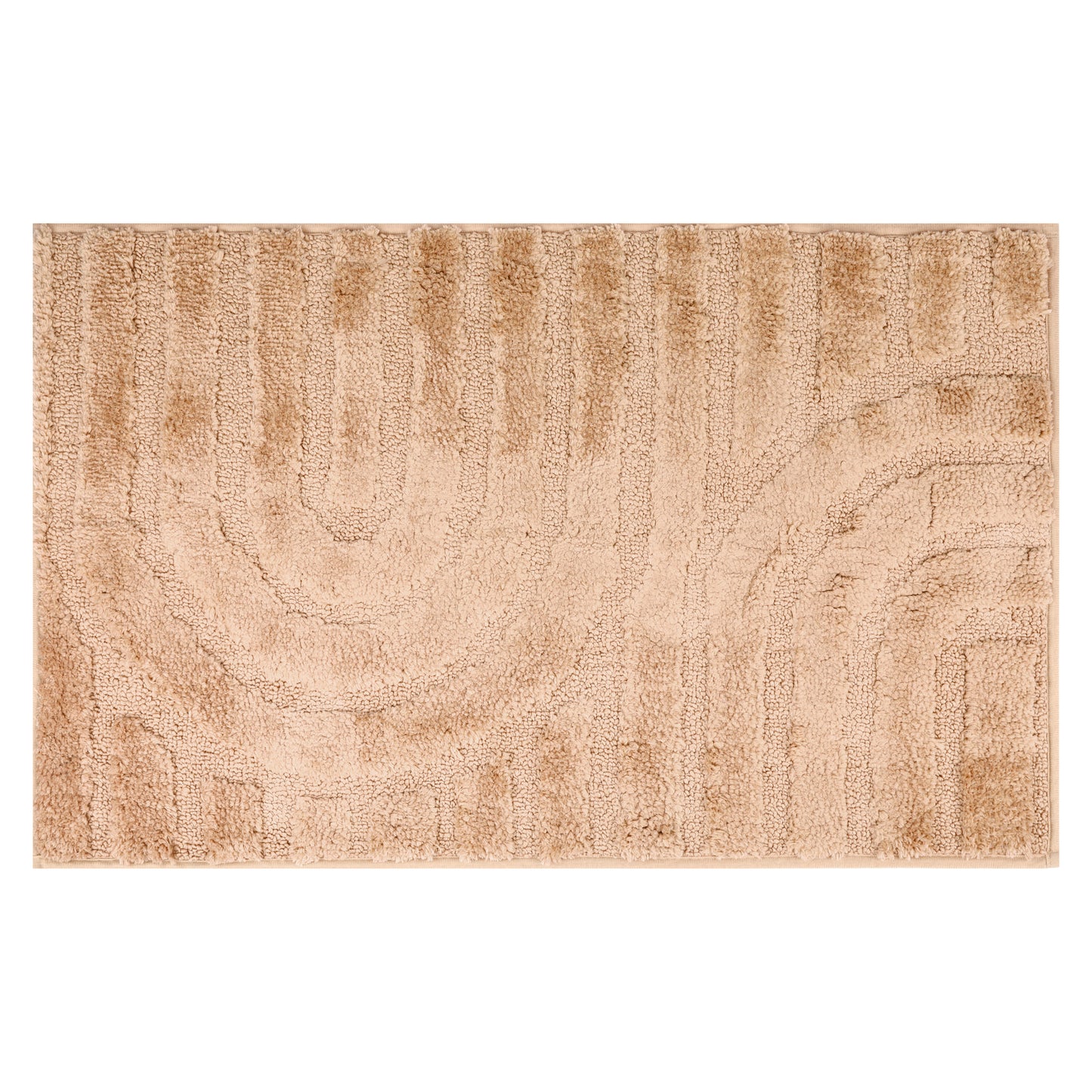 Geometry Pattern Bathroom Rugs Mat, Soft Absorbent Bath Floor Mat, Non Slip Shaggy Bath Mats