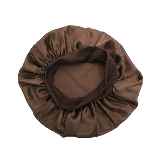 1 Pc High Elasticity Shower Cap for Bathroom Coffee Color