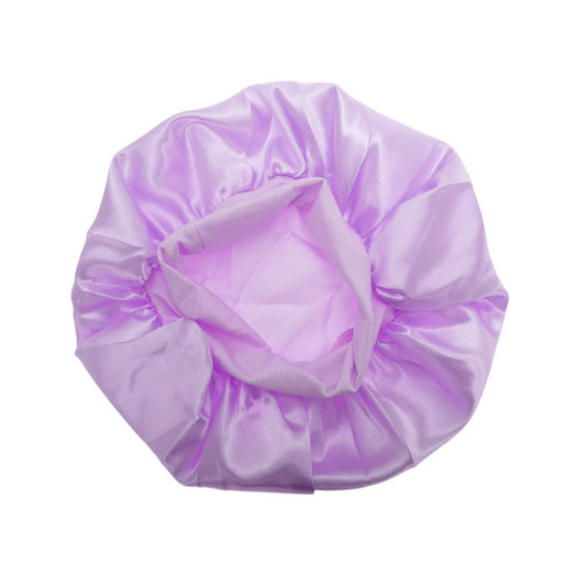 1 Pc High Elasticity Shower Cap for Bathroom Purple