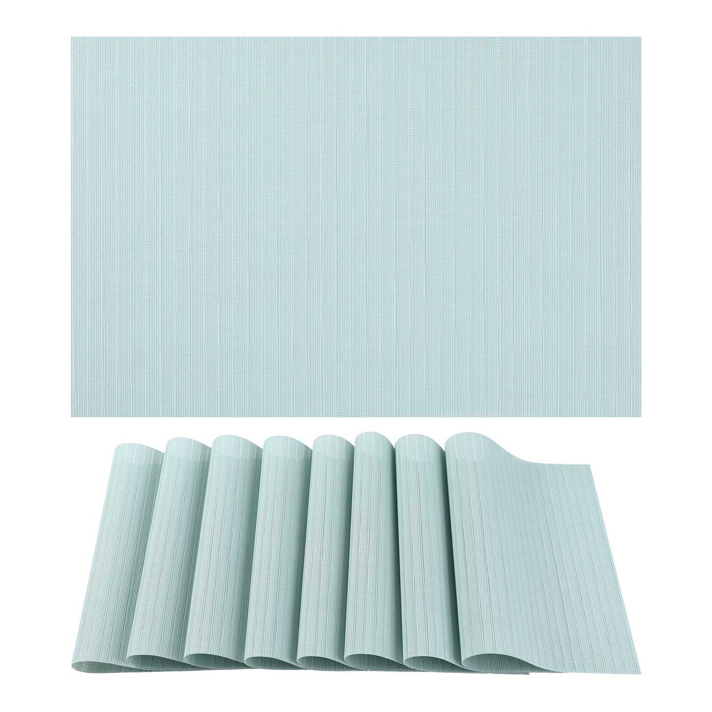 Placemats 8 Pack PVC for Kitchen Dining Table Decor Washable Heat Resistant 18*12in