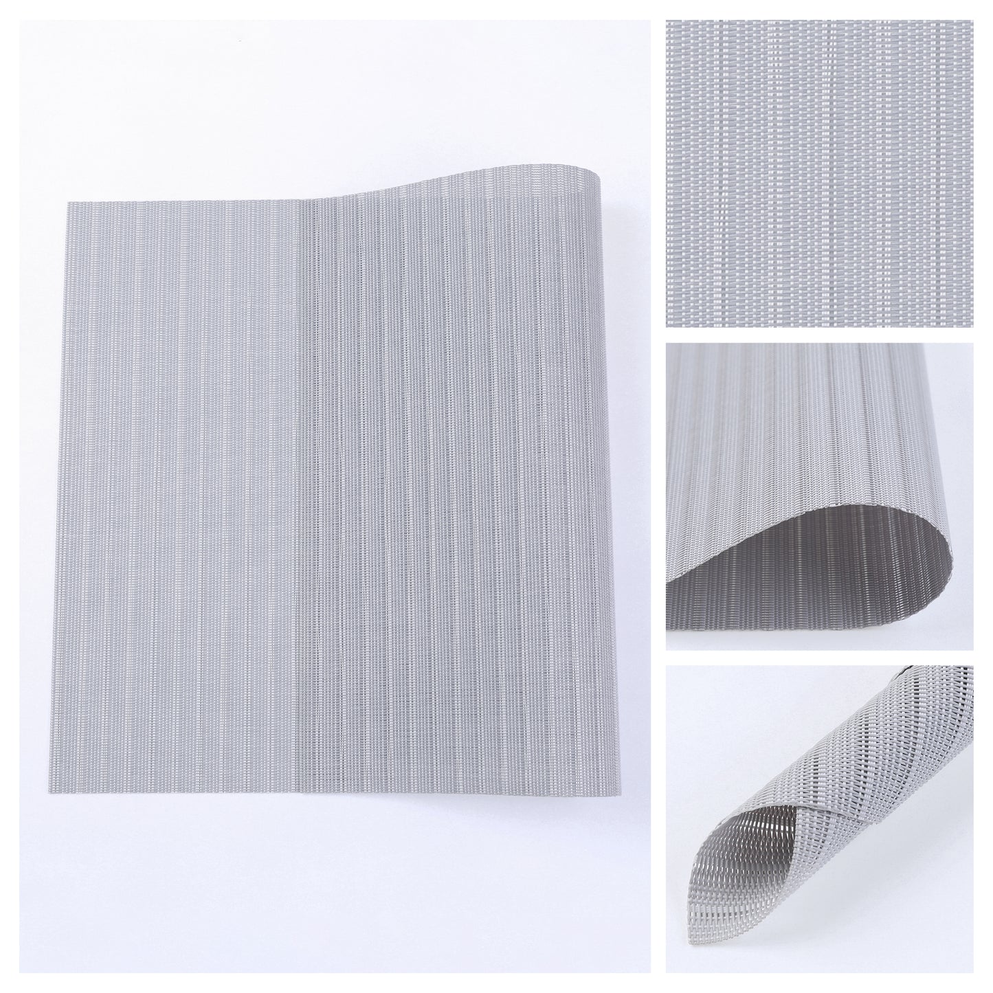 Placemats 8 Pack PVC for Kitchen Dining Table Decor Washable Heat Resistant 18*12in