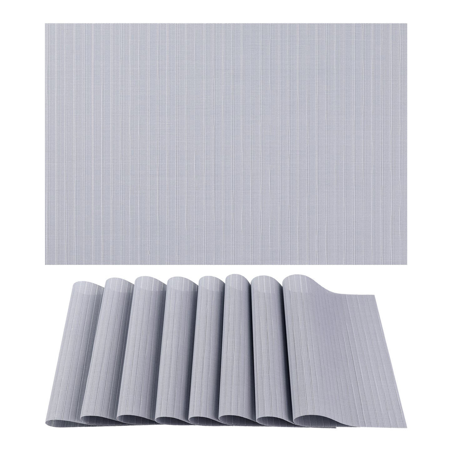 Placemats 8 Pack PVC for Kitchen Dining Table Decor Washable Heat Resistant 18*12in