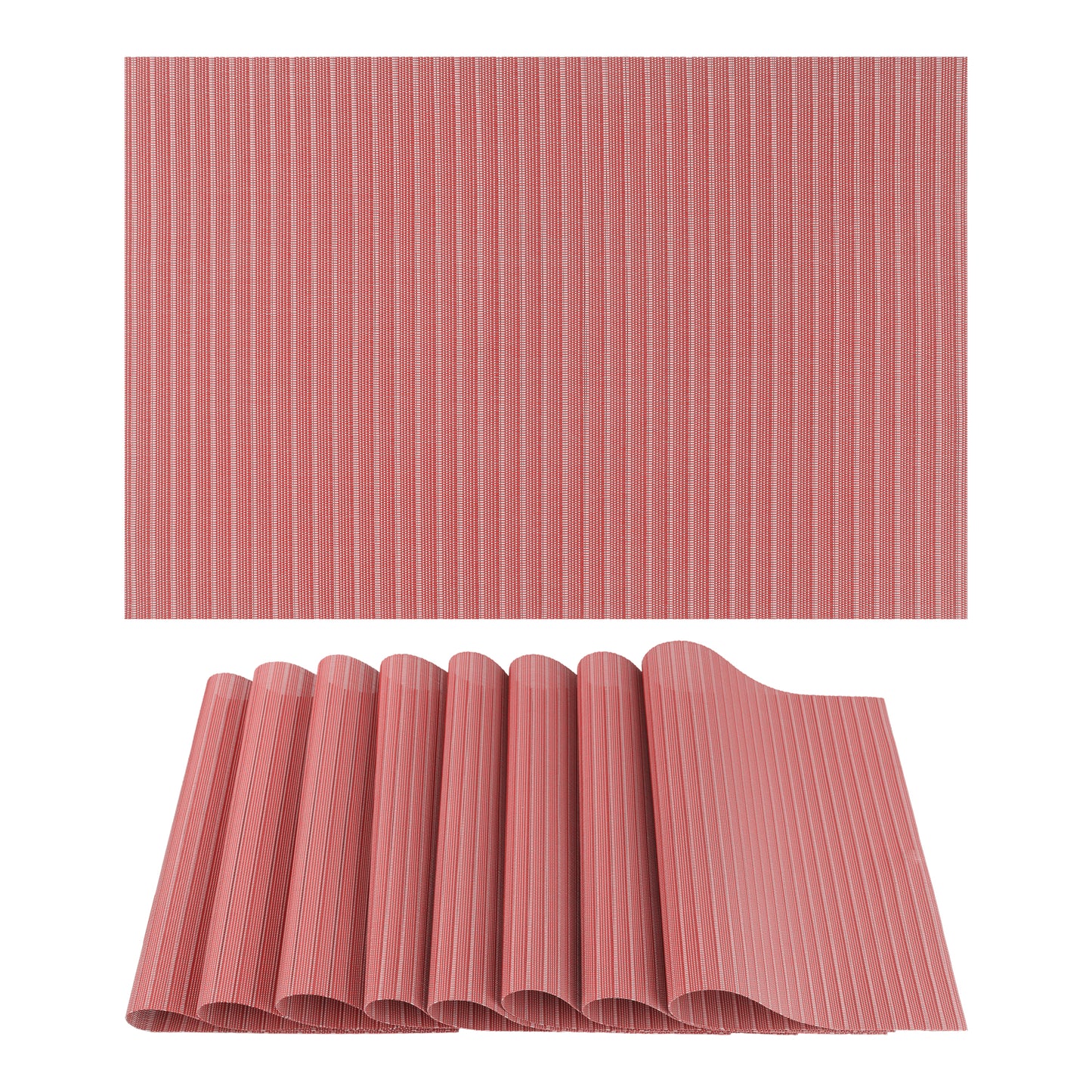 Placemats 8 Pack PVC for Kitchen Dining Table Decor Washable Heat Resistant 18*12in