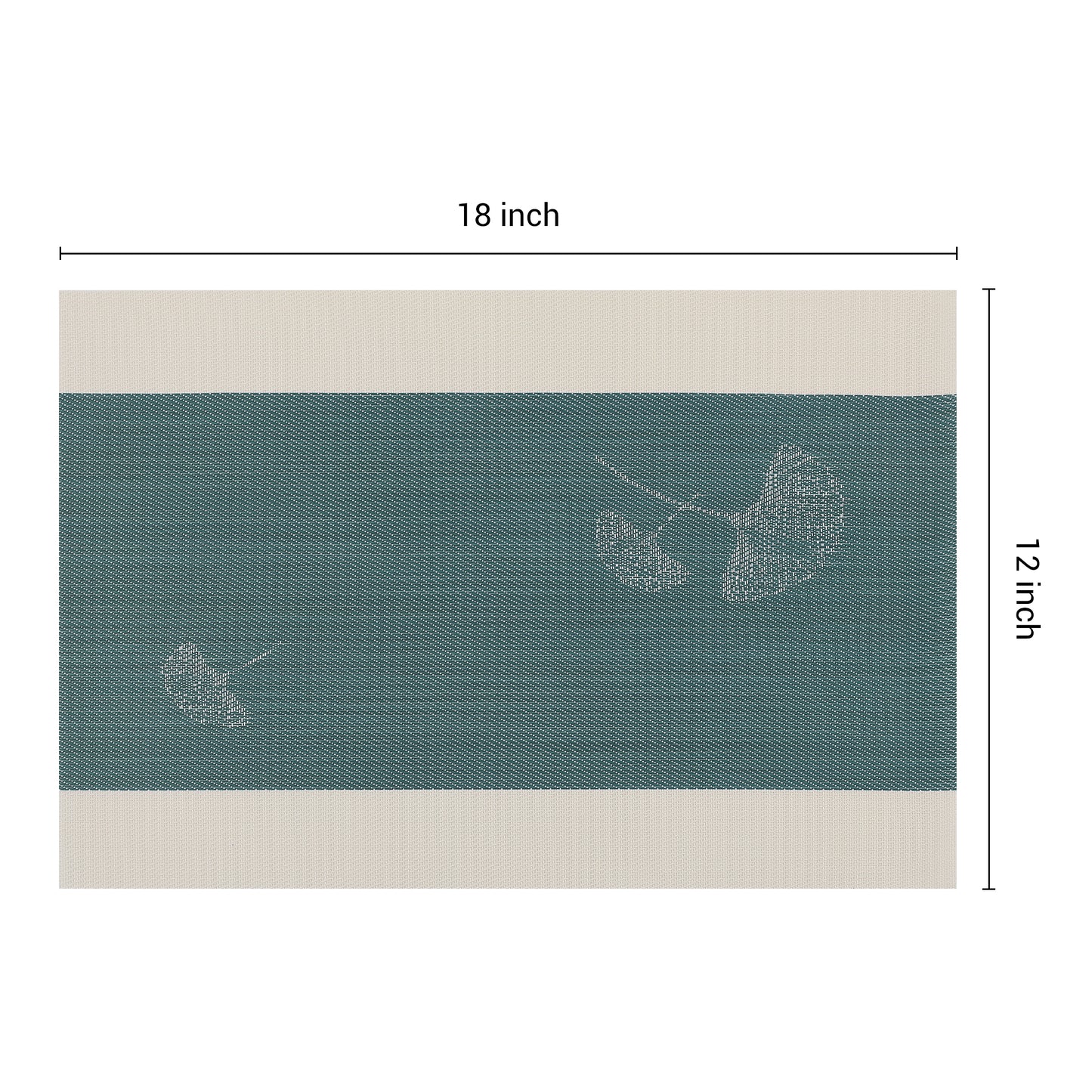 Set of 6 Floral Placemats for Kitchen Dining Table Decor Washable Wipeable 18*12in