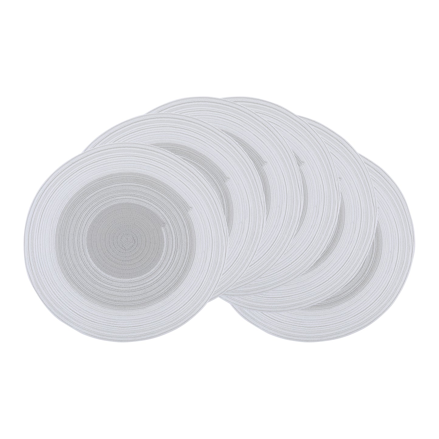 Placemats Set of 6 Rattan for Dining Table Decor Indoor Outdoor Kitchen Wipe Clean 14*14in