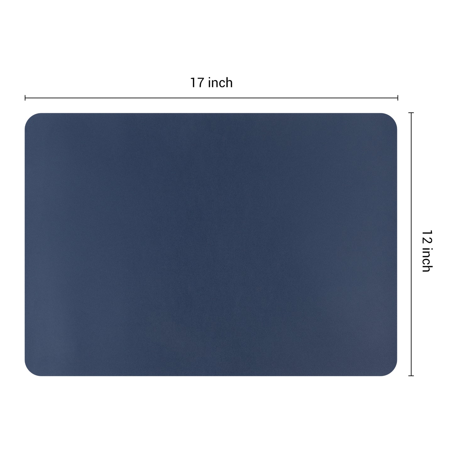 Placemats Set of 6 Faux Leather for Kitchen Dining Table Decor Washable Heat Resistant 17*12in