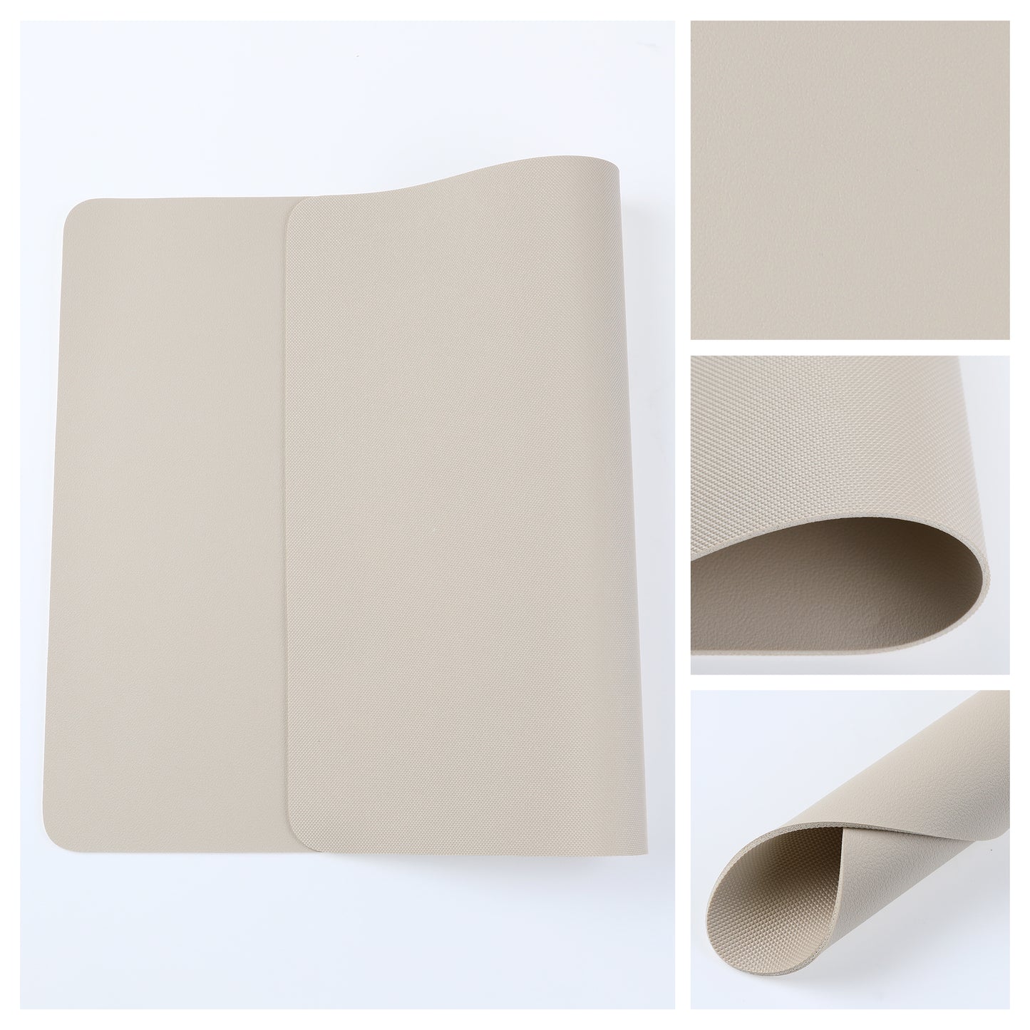 Placemats Set of 6 Faux Leather for Kitchen Dining Table Decor Washable Heat Resistant 17*12in