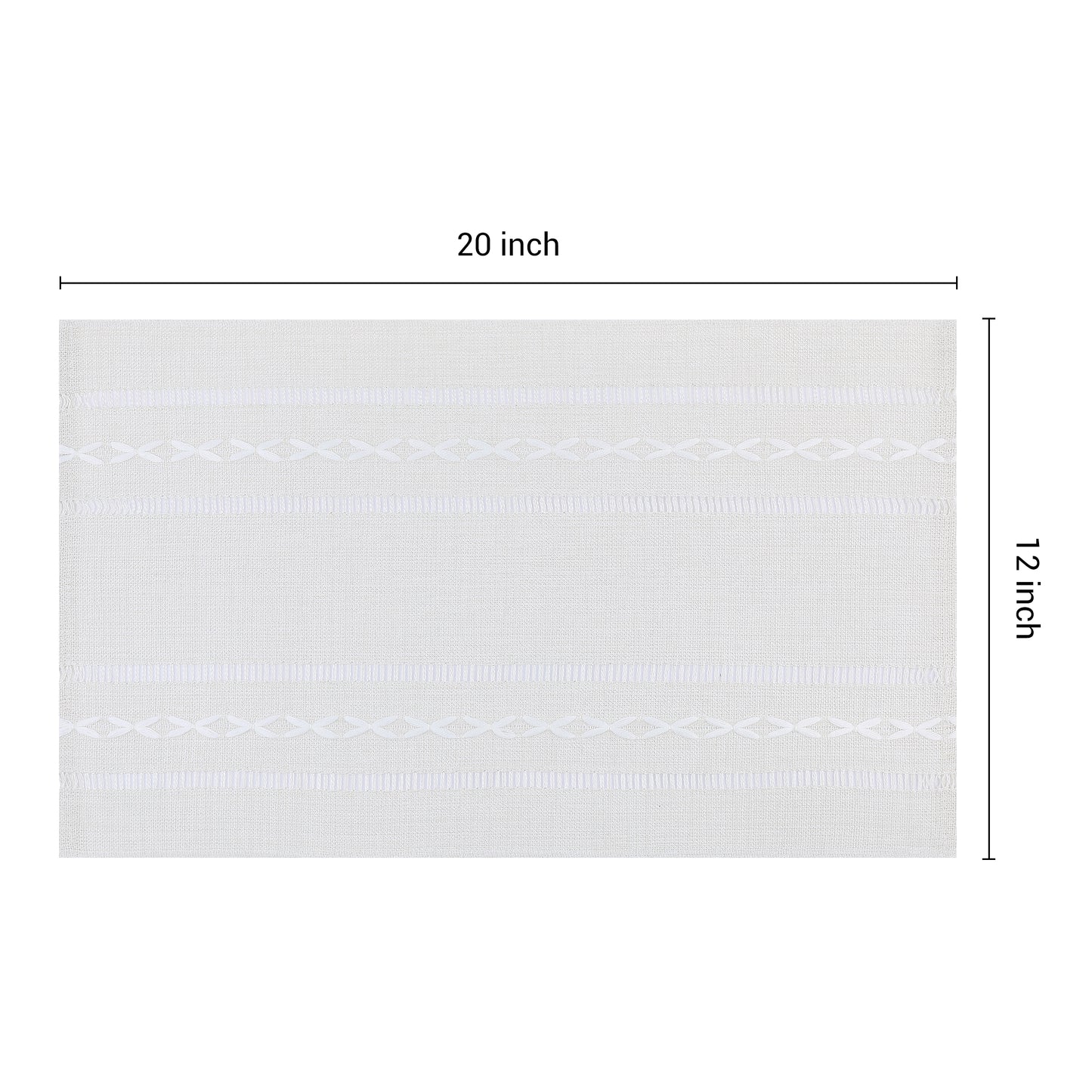 Placemats Set of 8 Linen for Kitchen Dining Table Decor Washable Heat Resistant 20*12in