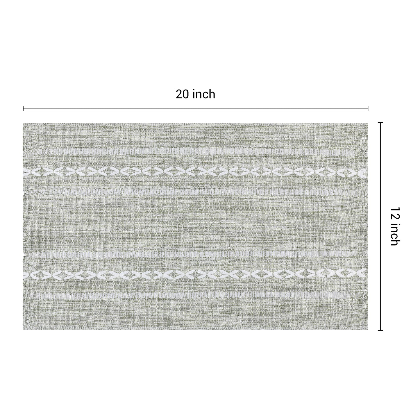 Placemats Set of 8 Linen for Kitchen Dining Table Decor Washable Heat Resistant 20*12in