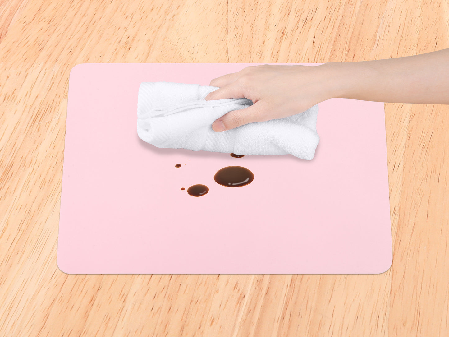 Placemats Set of 6 Silicone for Kitchen Dining Table Decor Washable Heat Resistant 16*12in