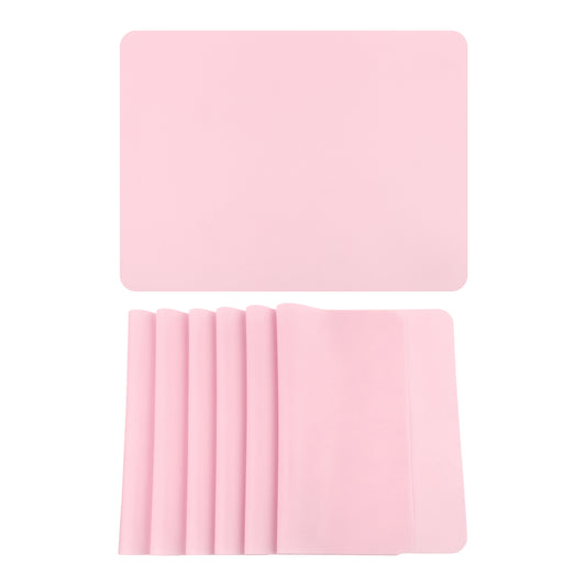 Placemats Set of 6 Silicone for Kitchen Dining Table Decor Washable Heat Resistant 16*12in