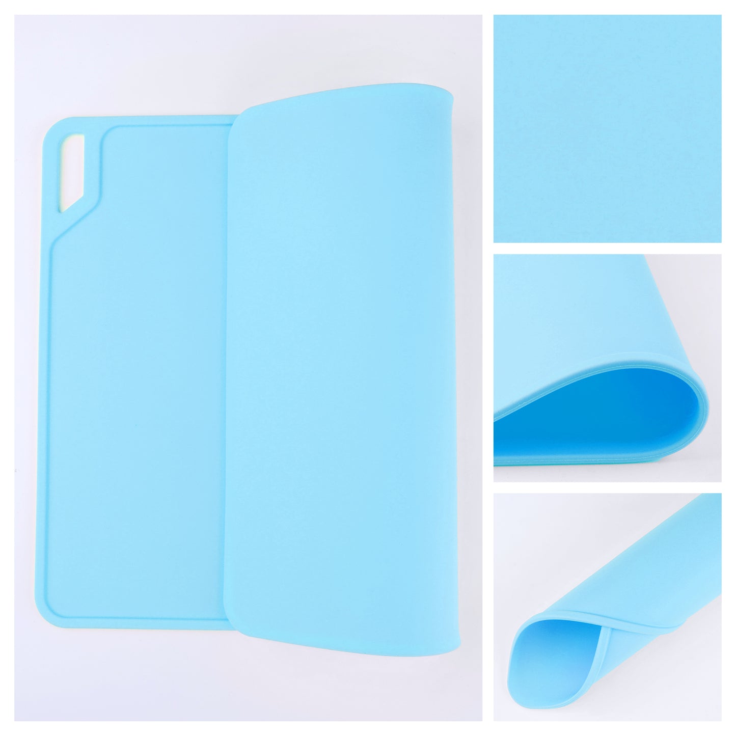 Placemats Set of 6 Silicone for Kitchen Dining Table Decor Washable Wipeable 15*12in