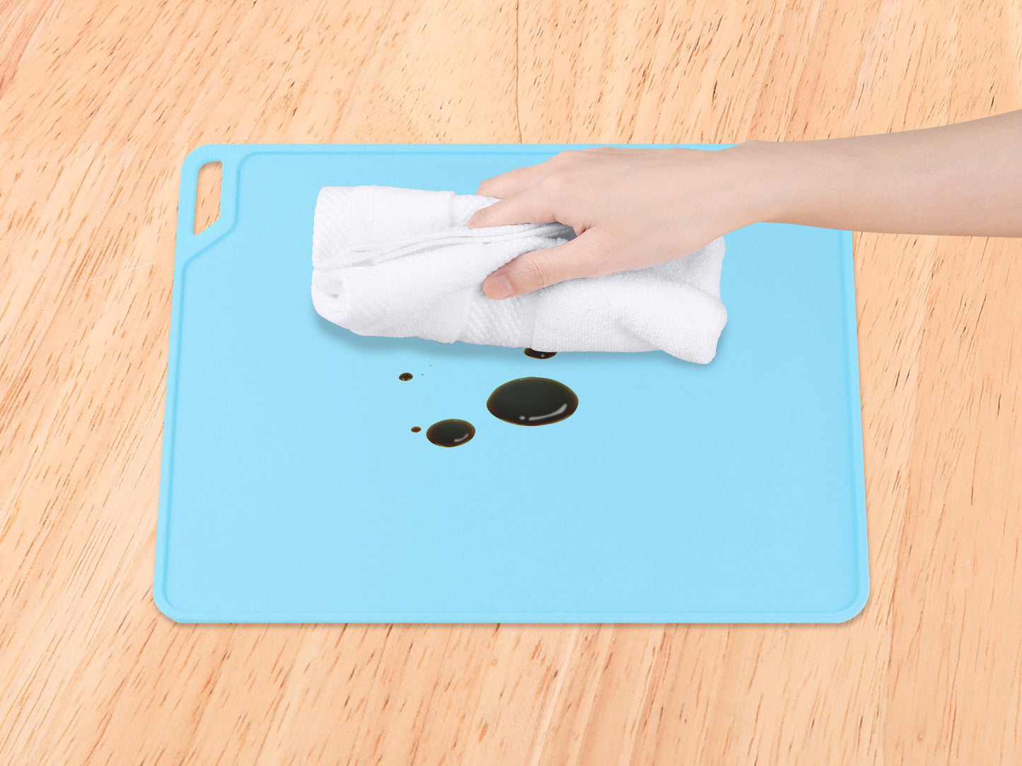 Placemats Set of 6 Silicone for Kitchen Dining Table Decor Washable Wipeable 15*12in