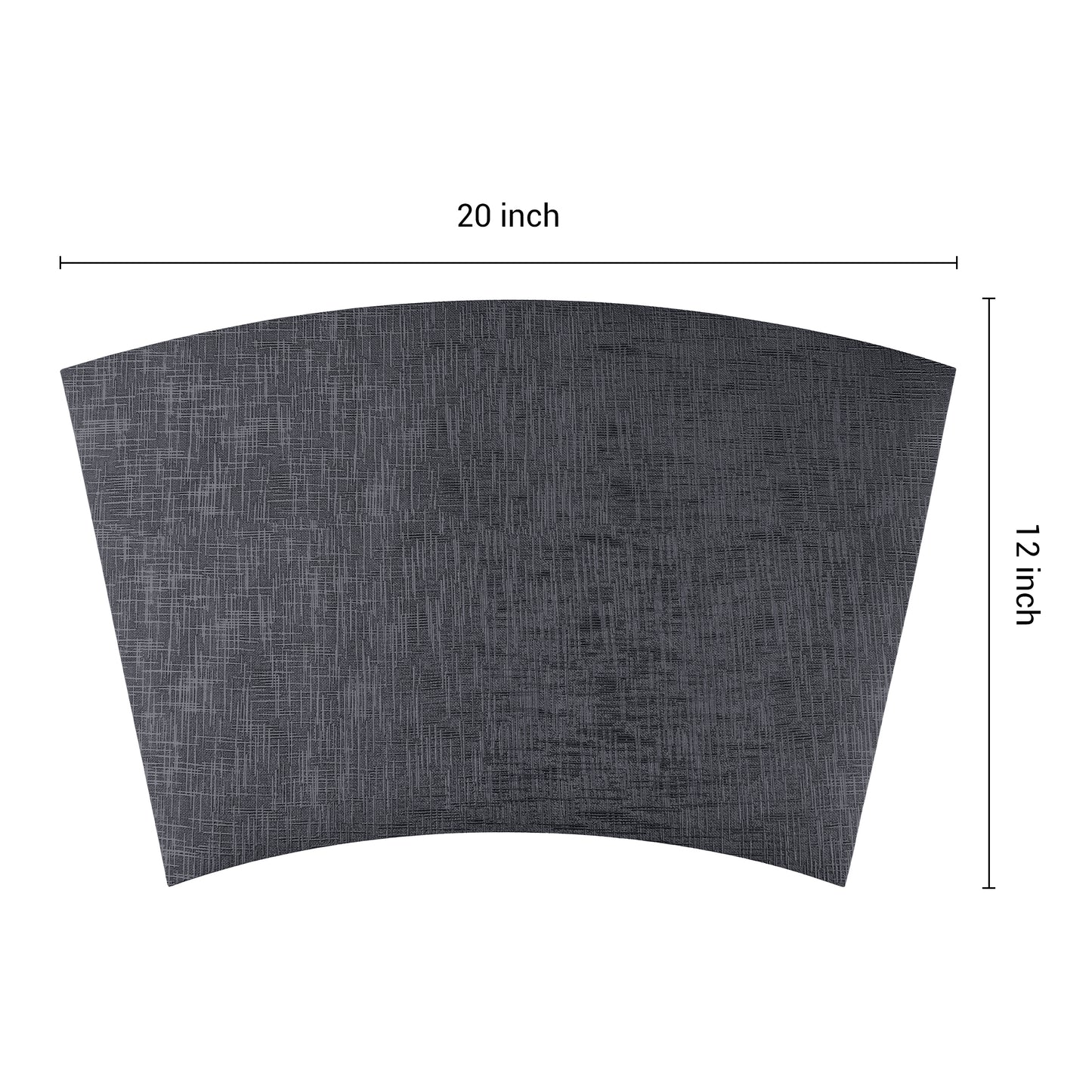 Placemats Set of 6 Faux Leather for Kitchen Dining Table Decor Washable Heat Resistant 20*12in