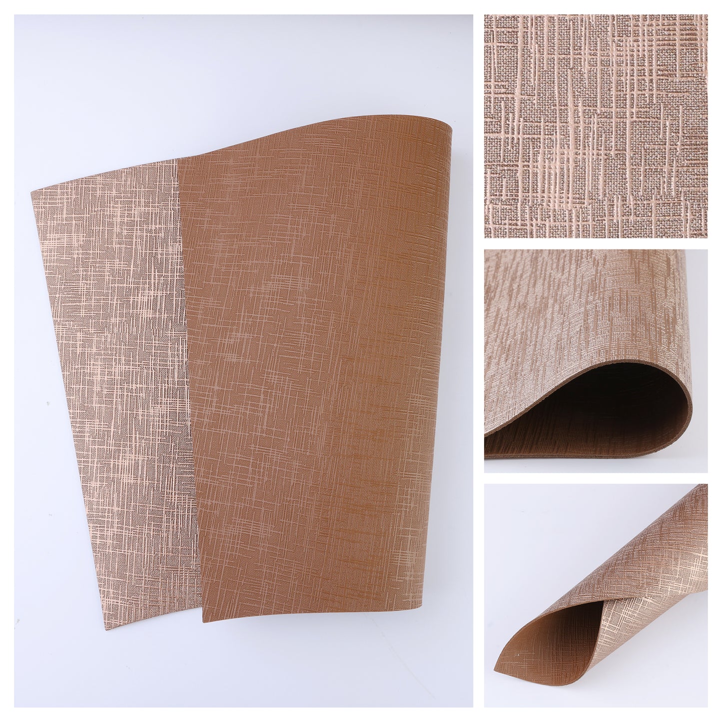 Placemats Set of 6 Faux Leather for Kitchen Dining Table Decor Washable Heat Resistant 20*12in