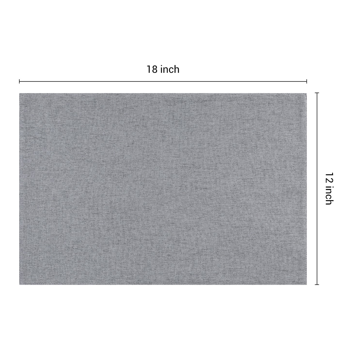 Placemats Set of 6 Polyester for Kitchen Dining Table Decor Heat Resistant 18*12in