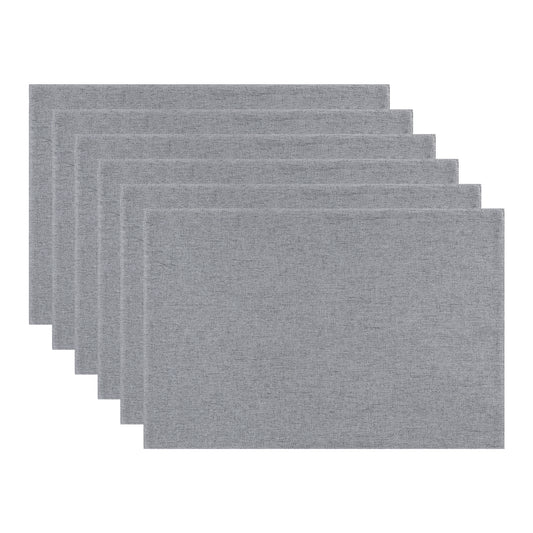 Placemats Set of 6 Polyester for Kitchen Dining Table Decor Heat Resistant 18*12in