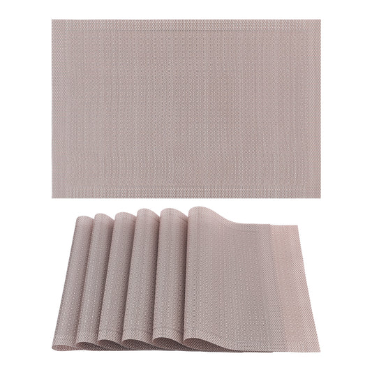 Rustic Placemats Set of 6 for Dining Table Decor Washable Easy Clean 18*12in