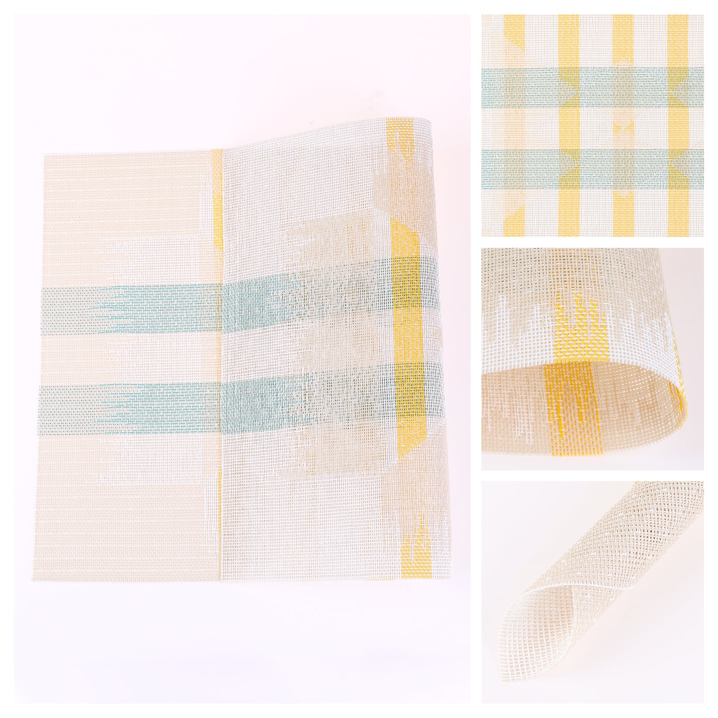 Juego de 6 manteles individuales estampados para decoración de mesa de comedor, para interior y exterior, lavables, 45,7 x 30,5 cm