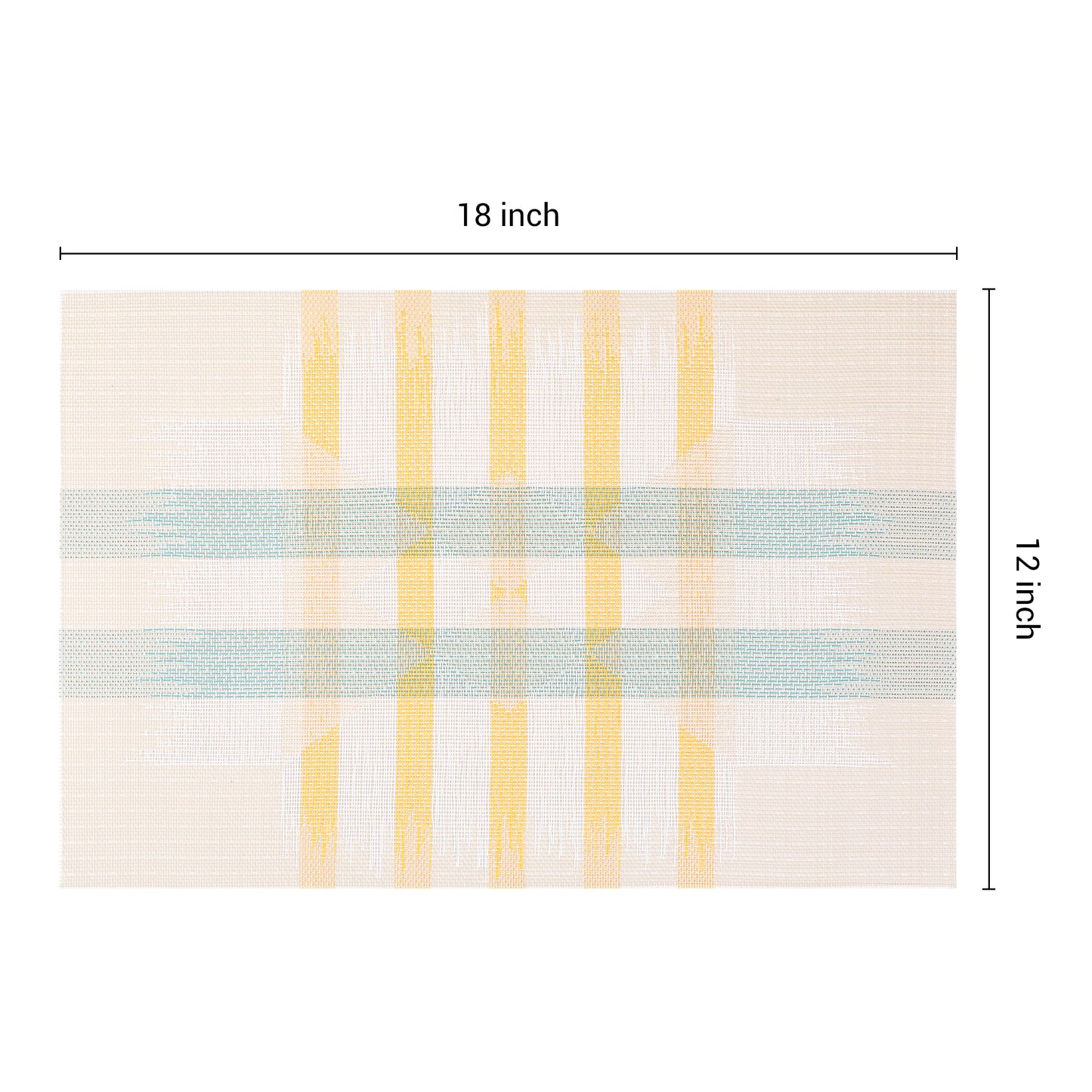 Juego de 6 manteles individuales estampados para decoración de mesa de comedor, para interior y exterior, lavables, 45,7 x 30,5 cm