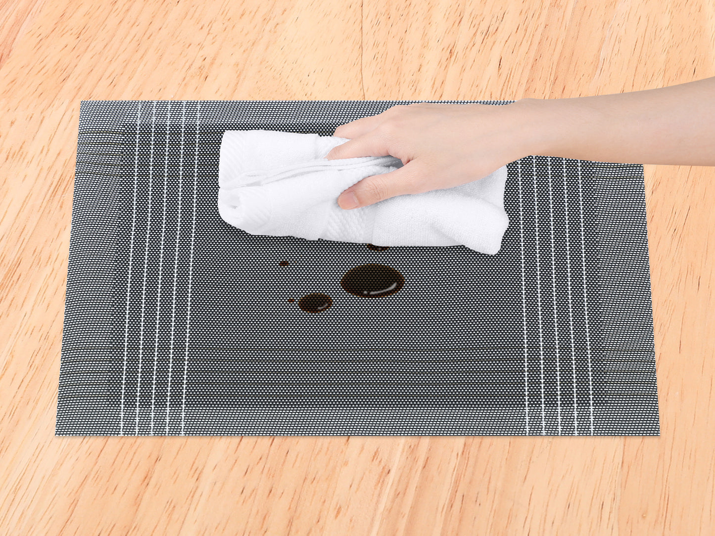 Placemats Set of 8 for Dining Table Decor Indoor Outdoor Wipe Clean 18*12in