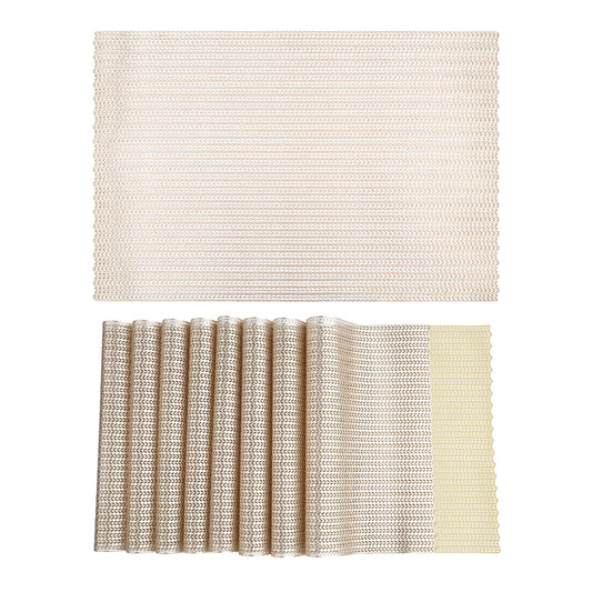 Farmhouse Placemats Set of 8 PVC for Dining Table Decor  Wipe Clean 18*12in