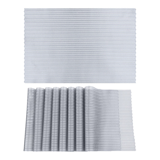 Farmhouse Placemats Set of 8 PVC for Dining Table Decor  Wipe Clean 18*12in