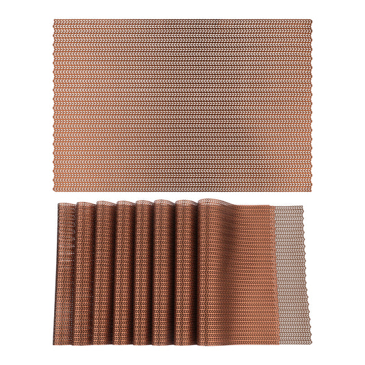 Farmhouse Placemats Set of 8 PVC for Dining Table Decor  Wipe Clean 18*12in