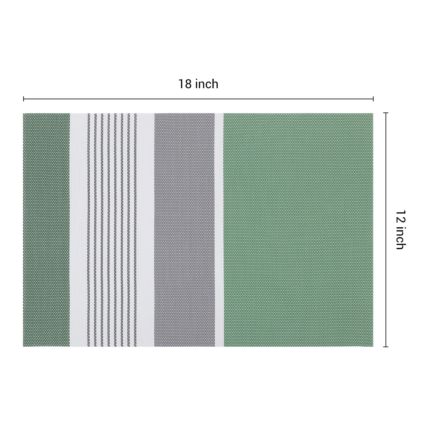Farmhouse Placemats Set of 6 PVC for Dining Table Decor Wipe Clean 18*12in