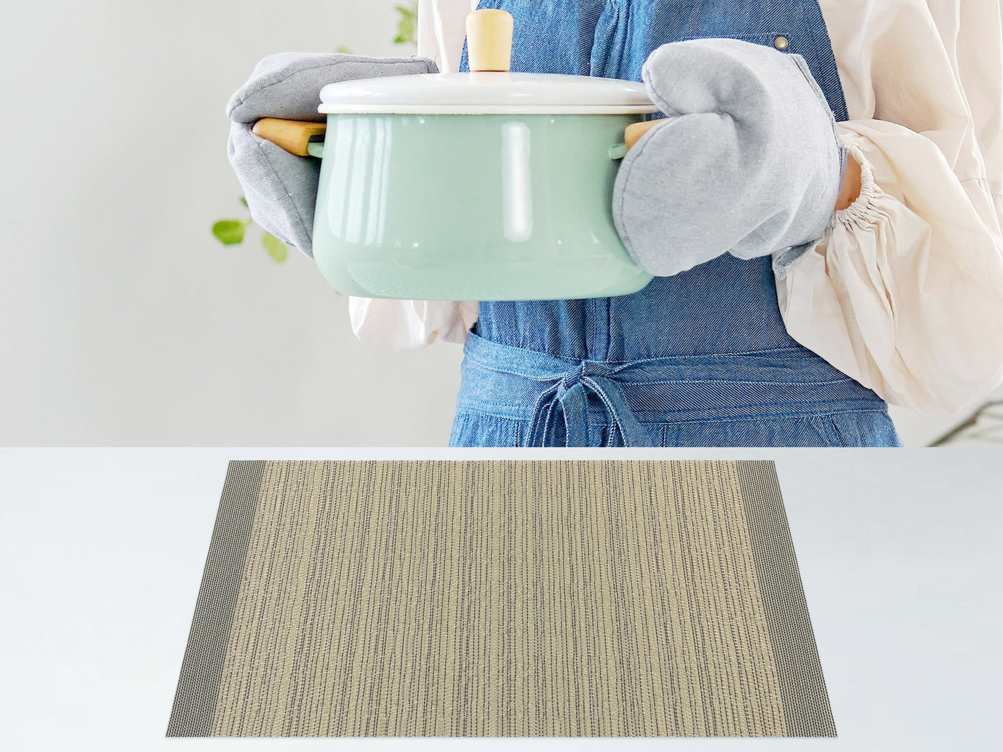 Placemats Set of 8 for Kitchen Dining Table Decor Washable Wipeable 18*12in