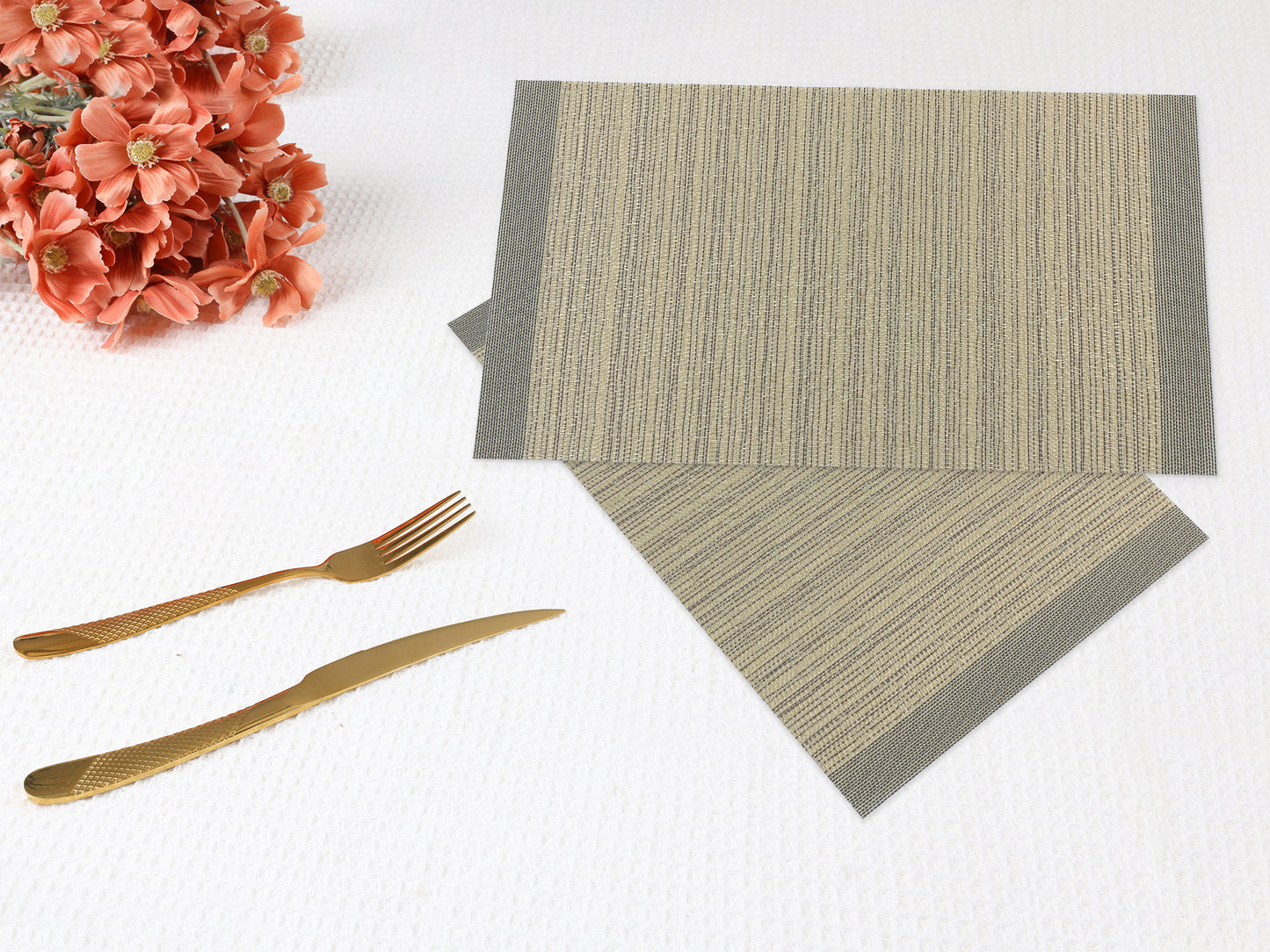 Placemats Set of 8 for Kitchen Dining Table Decor Washable Wipeable 18*12in