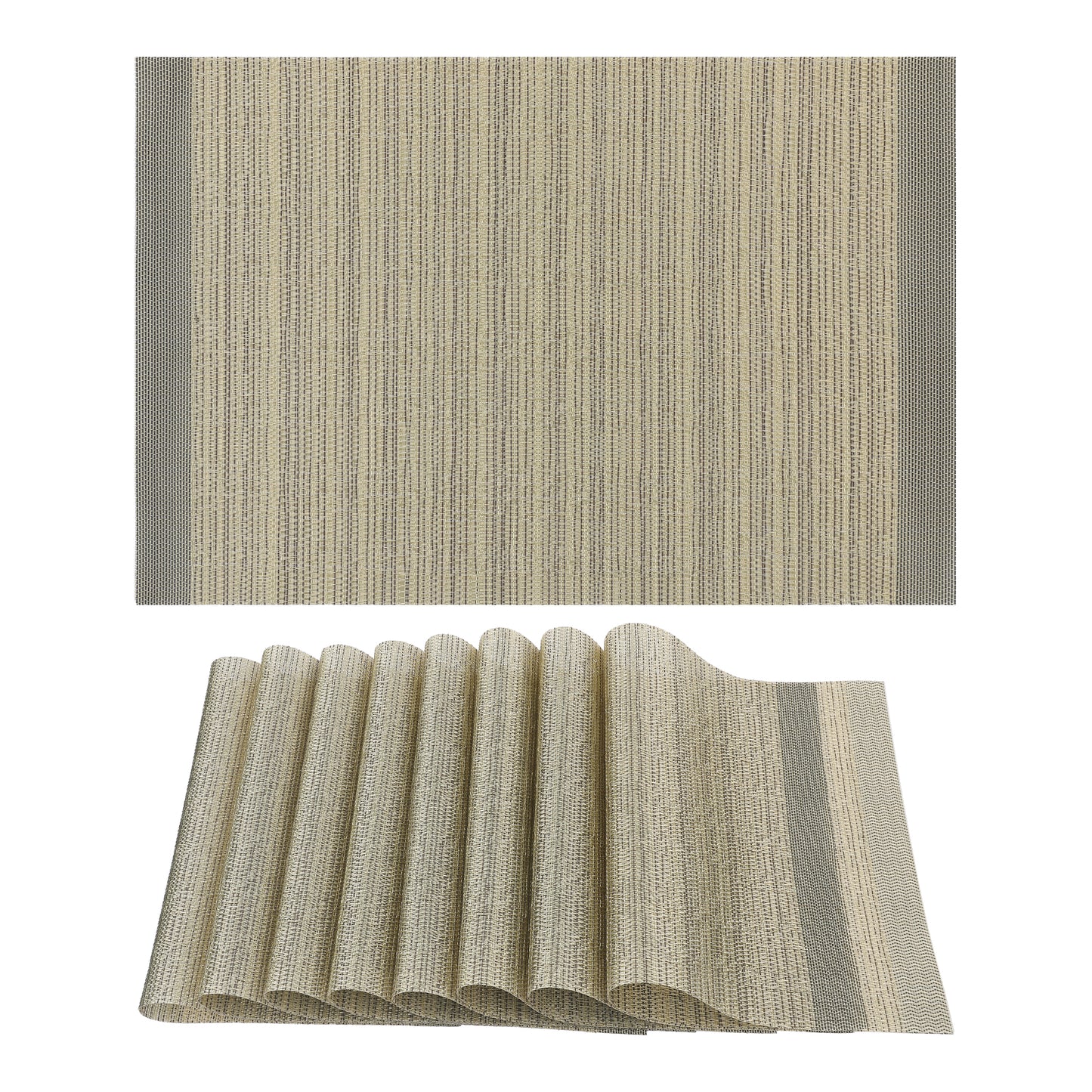 Placemats Set of 8 for Kitchen Dining Table Decor Washable Wipeable 18*12in
