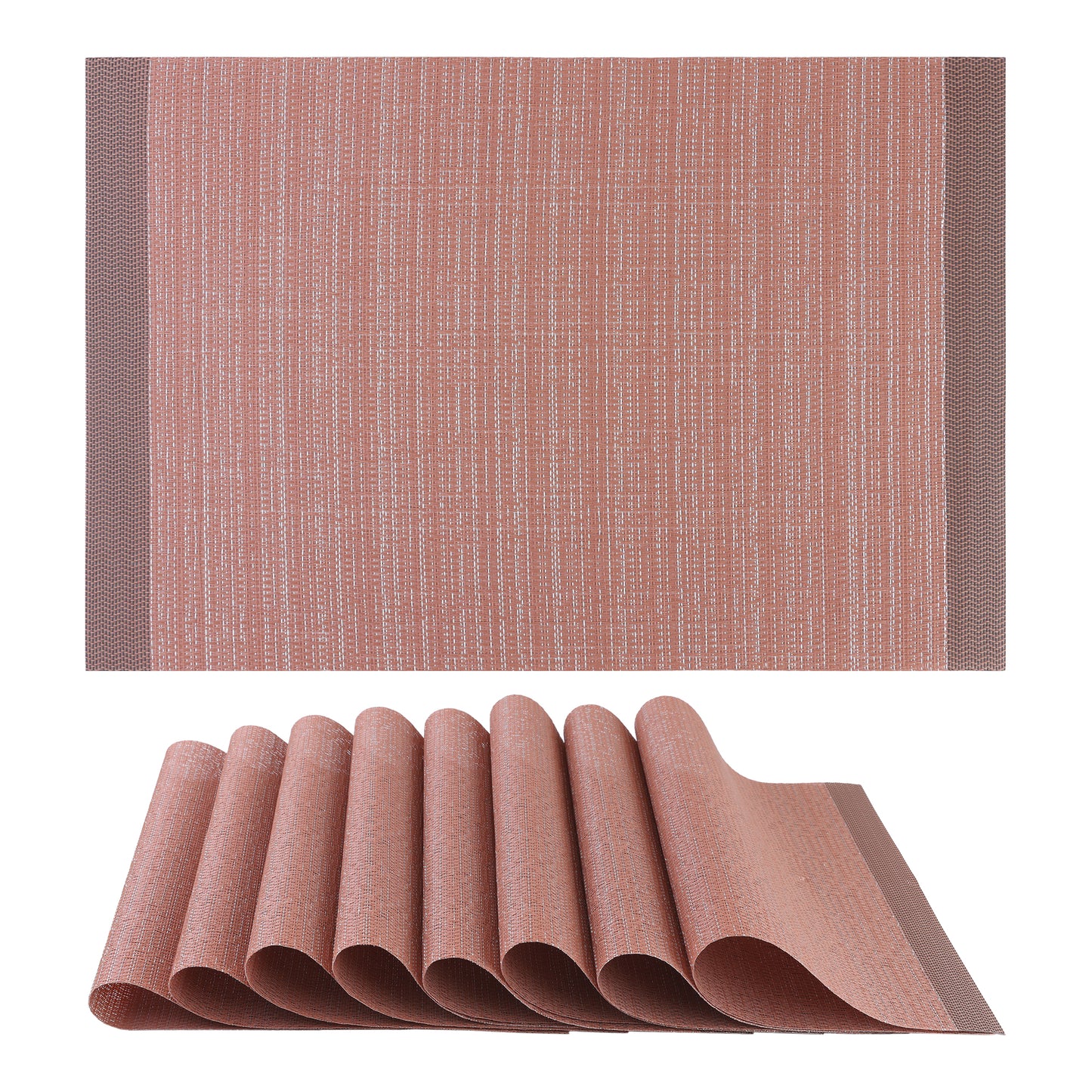 Placemats Set of 8 for Kitchen Dining Table Decor Washable Wipeable 18*12in