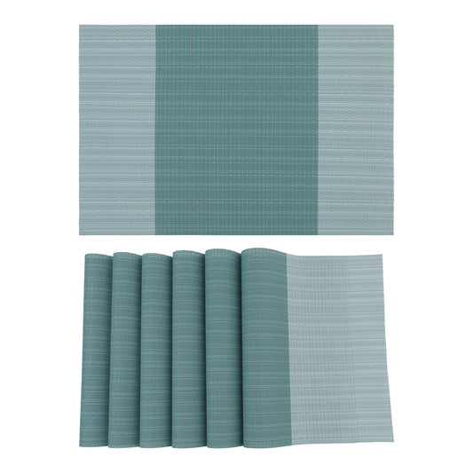 Placemats Set of 6 Easy Clean for Kitchen Dining Table Decor Heat Resistant 18*12in