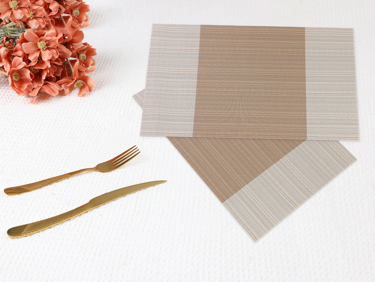 Placemats Set of 6 Easy Clean for Kitchen Dining Table Decor Heat Resistant 18*12in