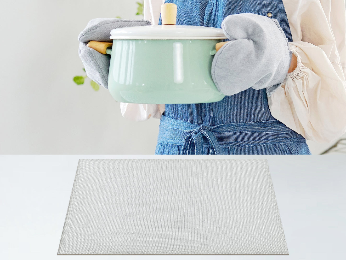 Placemats Set of 6 Sparkle for Kitchen Dining Table Decor Wipeable 18*12in