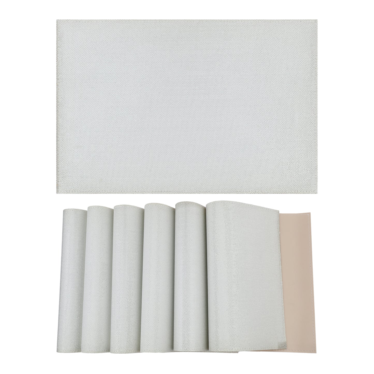 Placemats Set of 6 Sparkle for Kitchen Dining Table Decor Wipeable 18*12in