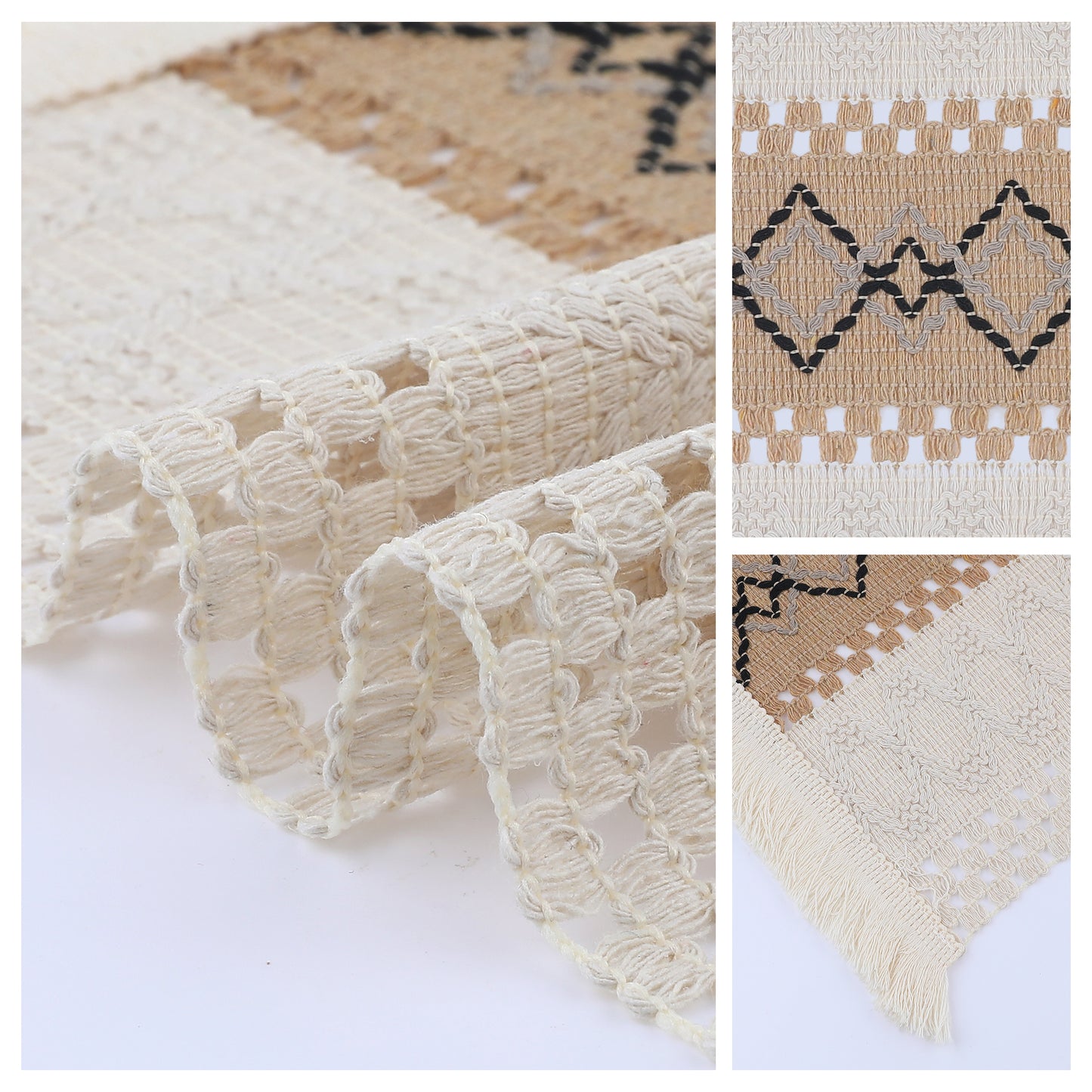 Farmhouse Placemats Set of 4 Linen for Dining Table Decor Indoor Outdoor Washable 20*12in