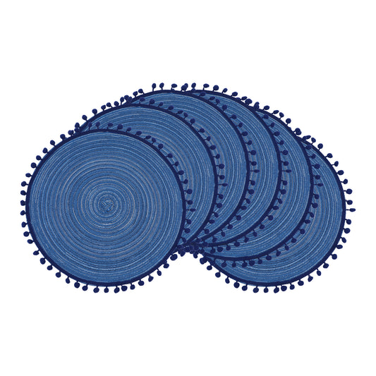 Placemats Set of 6 Polyester for Kitchen Dining Table Decor Heat Resistant 15*15in