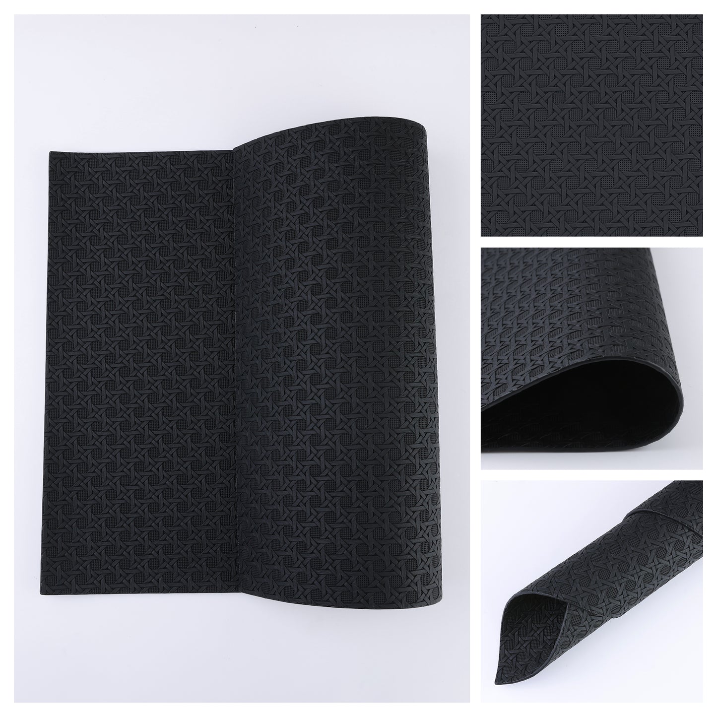 Placemats Set of 6 Woven for Dining Table Decor Indoor Outdoor Washable 17*12in